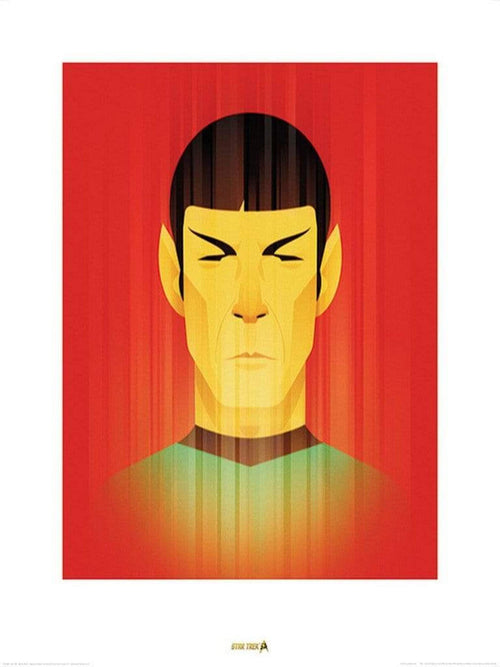 Pyramid Star Trek Beaming Spock 50th Anniversary Kunstdruck 60x80cm | Yourdecoration.de