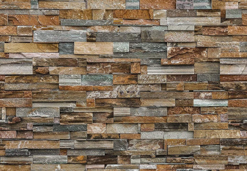 Wizard+Genius Colorful Stone Wall Fototapete 366x254cm | Yourdecoration.de