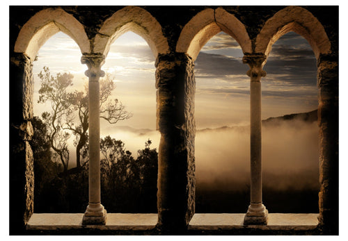 Fototapete - Mountain Monastery - Vliestapete