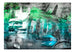 Fototapete - Berlijn Collage Groen - Vliestapete