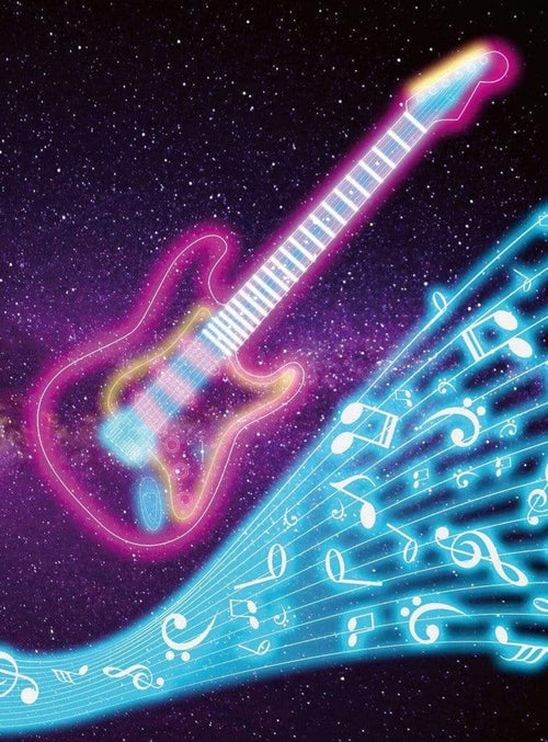 Wizard+Genius Kids Guitar Vlies Fototapete 192x260cm 4 bahnen | Yourdecoration.de