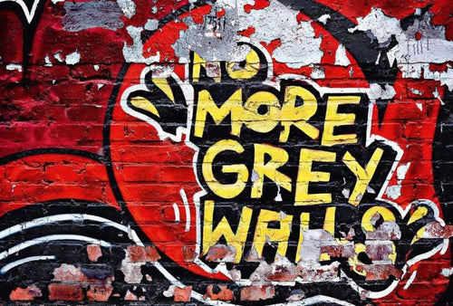Wizard+Genius No More Grey Walls Vlies Fototapete 384x260cm 8 bahnen | Yourdecoration.de