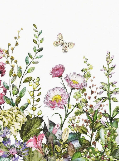 Wizard+Genius Summer Flowers Vlies Fototapete 192x260cm 4 bahnen | Yourdecoration.de