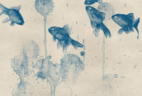Wizard+Genius Blue Fish Vlies Fototapete 384x260cm 8 bahnen | Yourdecoration.de