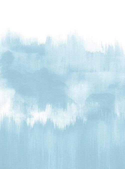 Wizard+Genius Brush Strokes Light Blue Vlies Fototapete 192x260cm 4 bahnen | Yourdecoration.de