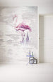 Komar Pink Flamingo Vlies Fototapete 200x250cm 2 bahnen Sfeer | Yourdecoration.de