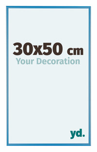 Austin Aluminium Bilderrahmen 30x50cm Stahl Blau Vorne Messe | Yourdecoration.at