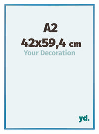 Austin Aluminium Bilderrahmen 42x59 4cm A2 Stahl Blau Vorne Messe | Yourdecoration.at