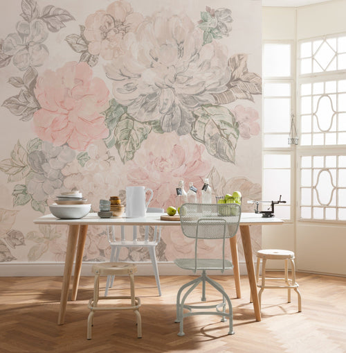 Komar Gardenia Vlies Fototapete 250x250cm 5 bahnen interieur | Yourdecoration.at