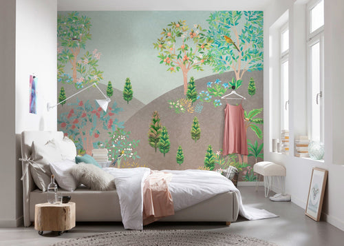 Komar Persian Garden Vlies Fototapete 300x250cm 6 bahnen interieur | Yourdecoration.at
