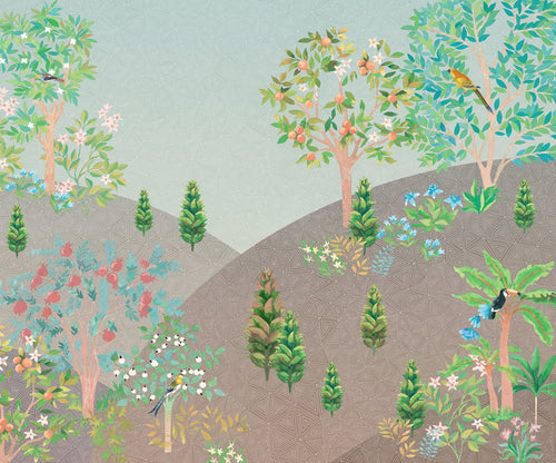 Komar Persian Garden Vlies Fototapete 300x250cm 6 bahnen | Yourdecoration.at