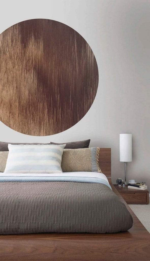 Komar Windlines Color Vlies Fototapete 125x125cm Rund Sfeer | Yourdecoration.de