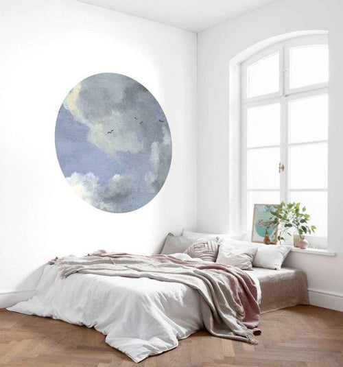 Komar Simply Sky Vlies Fototapete 125x125cm Rund Sfeer | Yourdecoration.de