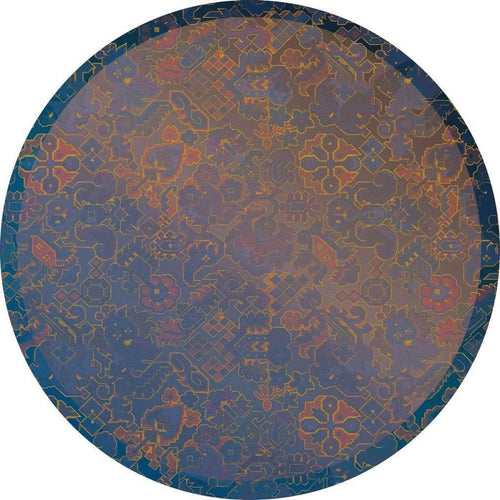 Komar Ornament Vlies Fototapete 125x125cm Rund | Yourdecoration.de