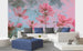 Dimex Pink Flower Abstract Fototapete 375x250cm 5 bahnen interieur | Yourdecoration.de