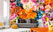 Dimex Vintage Flowers Fototapete 375x250cm 5 Bahnen Interieur | Yourdecoration.de