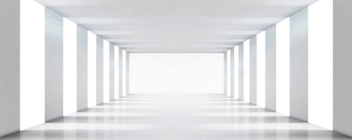 Dimex White Corridor Fototapete 375x150cm 5 Bahnen | Yourdecoration.de
