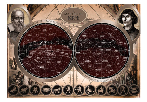 Fototapete - Map of the Sky - Vliestapete