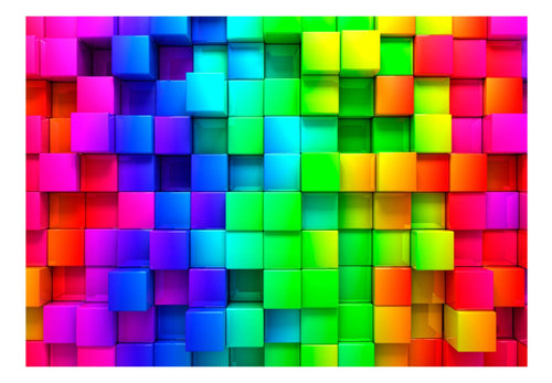 Fototapete - Colourful Cubes - Vliestapete