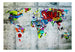 Fototapete - Map Graffiti - Vliestapete