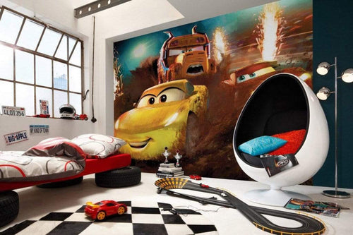 Komar Cars Dirt Track Vlies Fototapete 350x250cm 7 Bahnen Sfeer | Yourdecoration.nl