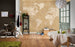 Komar Vintage World Map Vlies Fototapete 500x280cm 10 Bahnen Sfeer | Yourdecoration.nl
