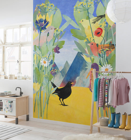 Komar Vlies Fototapete Iax4 0001 Twittering Interieur | Yourdecoration.at