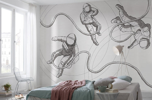 Komar Vlies Fototapete Iax8 0015 Extraordinary Astronauts Interieur | Yourdecoration.at