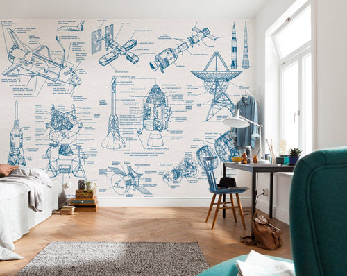 Komar Vlies Fototapete Iax8 0016 Spacecraft Architecture Interieur | Yourdecoration.at