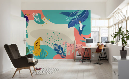 Komar Vlies Fototapete Iax8 0041 Jungle Rendezvous Interieur | Yourdecoration.at