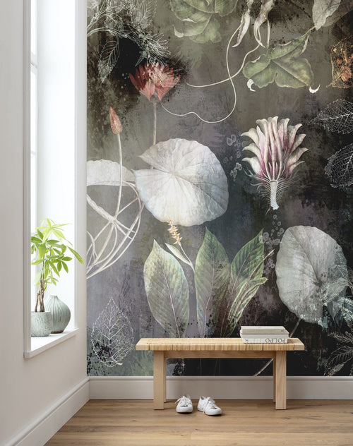 Komar Vlies Fototapete Inx4 044 Night Flowers Interieurs | Yourdecoration.at