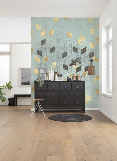 Komar Vlies Fototapete Inx4 049 Plaqué Or Interieur | Yourdecoration.at