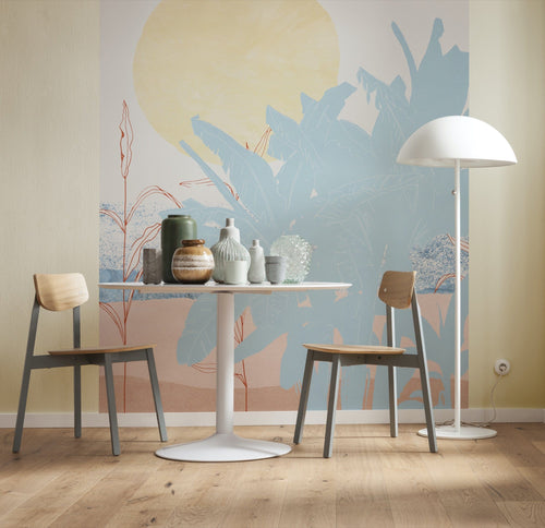 Komar Vlies Fototapete Inx5 019 Banana Leaves Interieur | Yourdecoration.at