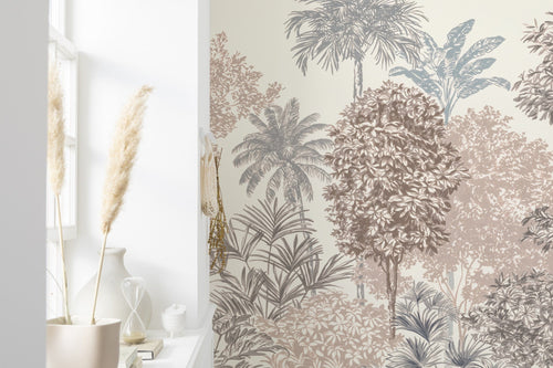 Komar Vlies Fototapete Inx8 024 Painted Trees Detail | Yourdecoration.at