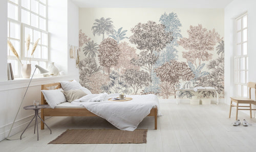 Komar Vlies Fototapete Inx8 024 Painted Trees Interieur | Yourdecoration.at