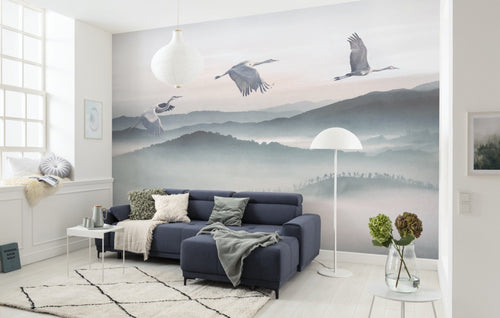 Komar Vlies Fototapete Inx8 083 Mystic Cranes Interieur | Yourdecoration.at