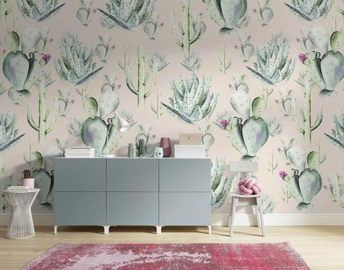 Komar Cactus Rose Vlies Fototapete 400x250cm 4 bahnen Sfeer | Yourdecoration.de