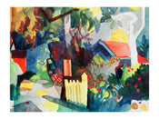 Kunstdruck August Macke Landschaft 60x80cm AM 46 | Yourdecoration.at