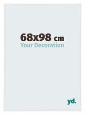 Annecy Kunststoff Bilderrahmen 68x98cm Weiss Hochglanz Vorne Messe | Yourdecoration.at