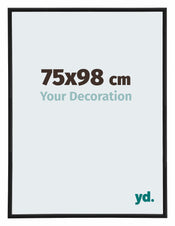 Annecy Kunststoff Bilderrahmen 75x98cm Schwarz Matt Vorne Messe | Yourdecoration.at