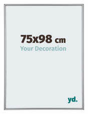 Annecy Kunststoff Bilderrahmen 75x98cm Silber Vorne Messe | Yourdecoration.at