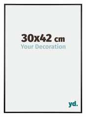 Austin Aluminium Bilderrahmen 30x42cm Schwarz Hochglanz Vorne Messe | Yourdecoration.at