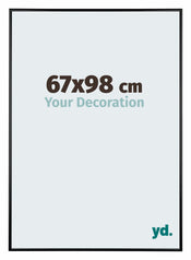 Austin Aluminium Bilderrahmen 67x98cm Schwarz Hochglanz Vorne Messe | Yourdecoration.at