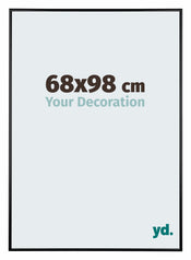 Austin Aluminium Bilderrahmen 68x98cm Schwarz Hochglanz Vorne Messe | Yourdecoration.at