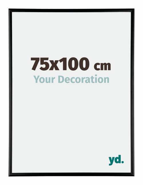 Austin Aluminium Bilderrahmen 75x100cm Schwarz Hochglanz Vorne Messe | Yourdecoration.at