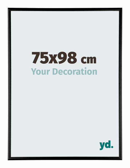 Austin Aluminium Bilderrahmen 75x98cm Schwarz Hochglanz Vorne Messe | Yourdecoration.at