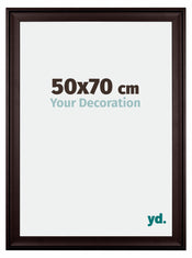 Birmingham Holz Bilderrahmen 50x70cm Braun Vorne Messe | Yourdecoration.at
