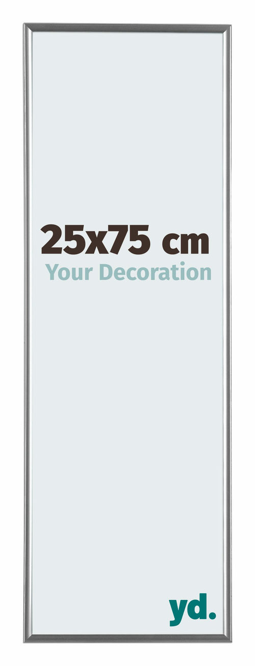 Evry Kunststoff Bilderrahmen 25x75cm Silber Vorne Messe | Yourdecoration.at