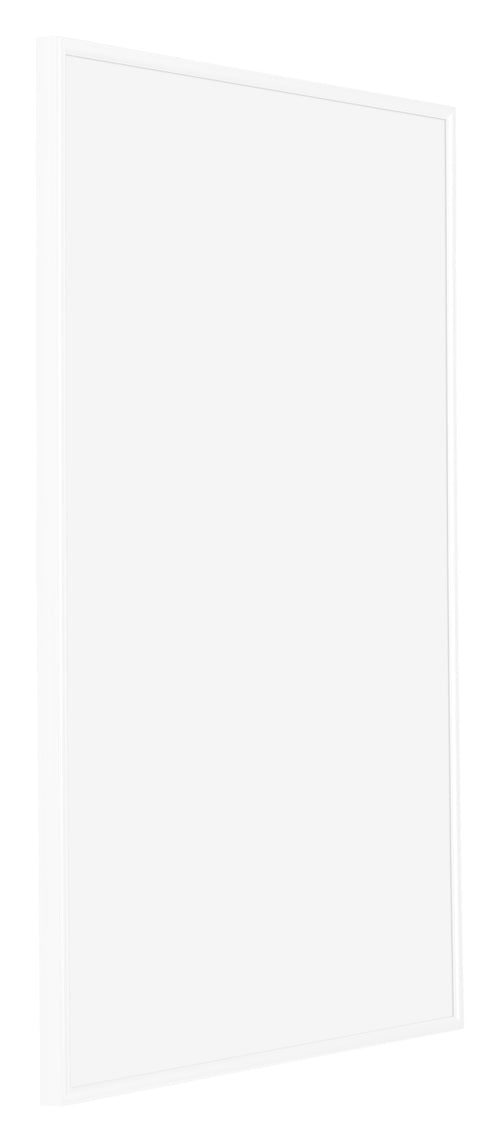 Evry Kunststoff Bilderrahmen 40x60cm Weiss Hochglanz Vorne Schrag | Yourdecoration.at