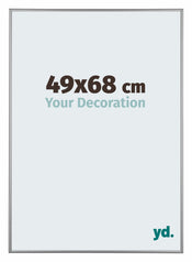 Kent Aluminium Bilderrahmen 49x68cm Platin Vorne Messe | Yourdecoration.at